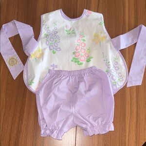 The Beaufort Bonnet Company Lavender Floral Kids Matching Set